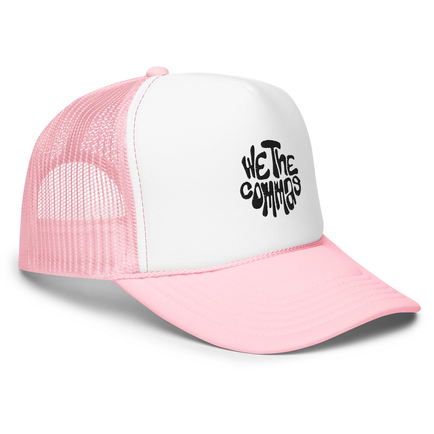 WE THE COMMAS EMBROIDERED TRUCKER